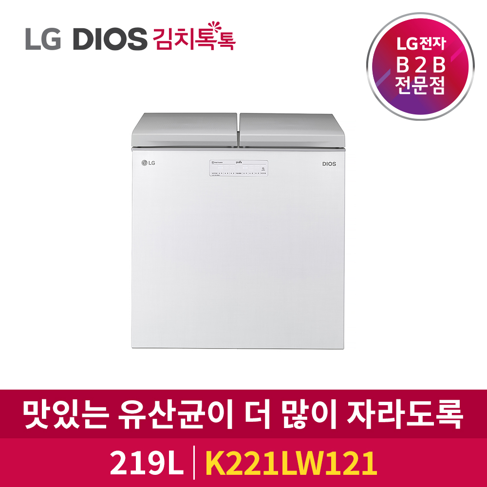 LG전자 DIOS 김치톡톡 2도어 K221LW121