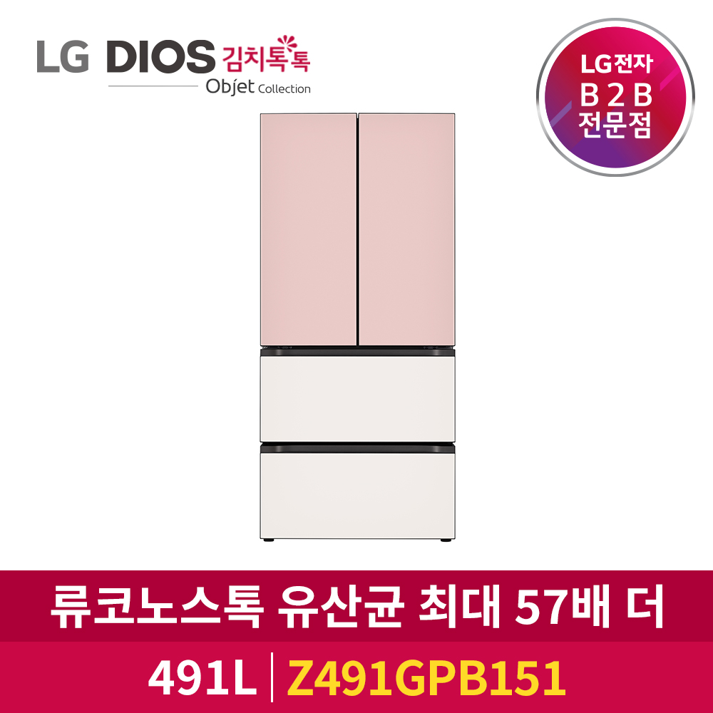 LG전자 DIOS 김치톡톡 오브제컬렉션 Z491GPB151